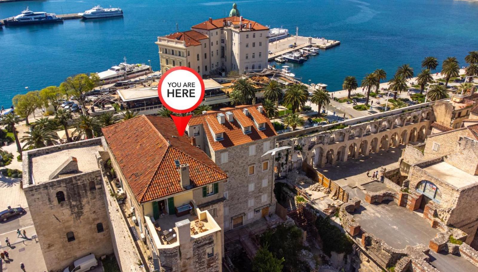 شقة Diocletian Tower - Bella Vista & Palazzo سبليت المظهر الخارجي الصورة